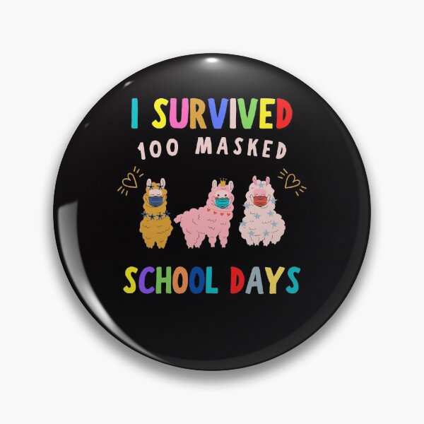 Item preview, I Survived 100 Masked School Days Llama Virtual Teacher Girl designed and sold by YourgiftShop.