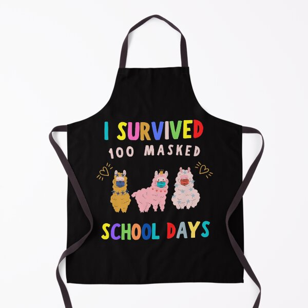 Item preview, I Survived 100 Masked School Days Llama Virtual Teacher Girl designed and sold by YourgiftShop.