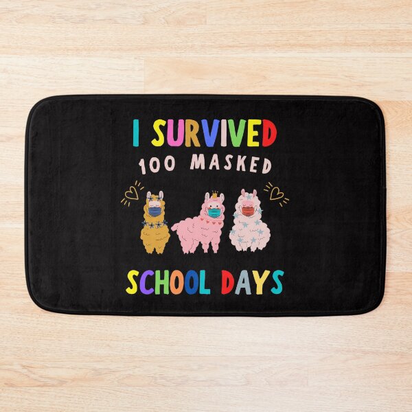 Item preview, I Survived 100 Masked School Days Llama Virtual Teacher Girl designed and sold by YourgiftShop.