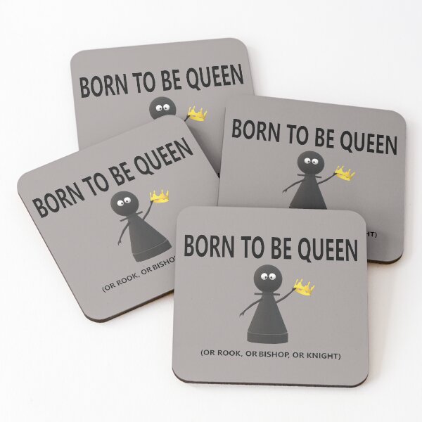 Item preview, CHESS BORN TO BE QUEEN designed and sold by onemoormove.