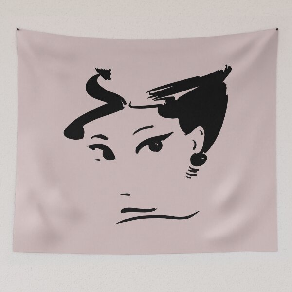 Item preview, Audrey Hepburn Line Art designed and sold by bubblepop-arts.