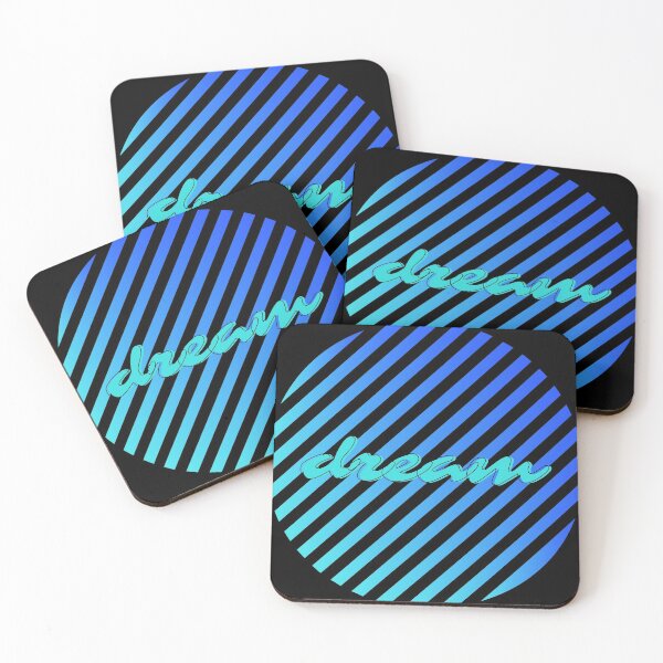 Item preview, Dream Dreamer Aqua Blue Teal Stripes designed and sold by RONZk.
