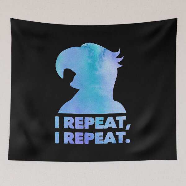 Item preview, Parrot - I Repeat - Blue designed and sold by ArqDezines.
