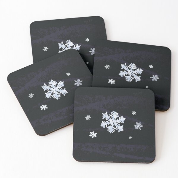 Item preview, Snowflakes winter (dark) designed and sold by frangipaniarts.