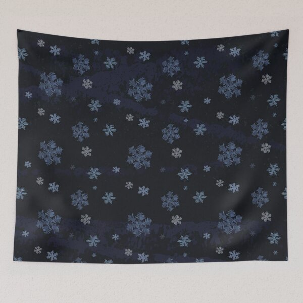 Item preview, Snowflakes winter (dark) designed and sold by frangipaniarts.
