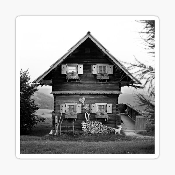 Little austrian alpine house Sticker