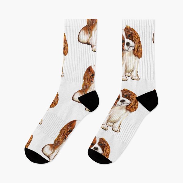Item preview, Animal lovers Cavapoo Cavalier King Charles spaniel cute tan and white puppy dog designed and sold by Artonmytee.