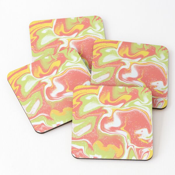 Item preview, Abstract liquid lime colors trend 2021 designed and sold by meliseflores.