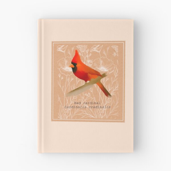 Item preview, Red cardinal bird floral sticker. designed and sold by faztheartnoob.