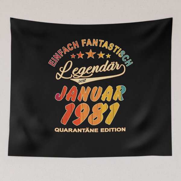 Item preview, 40th Birthday 40 Years Born In 1981 January designed and sold by Renergie.