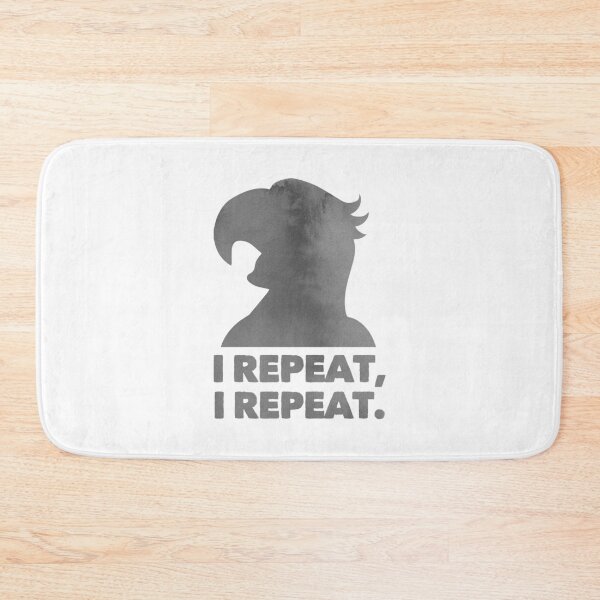 Item preview, Parrot - I Repeat - Grey designed and sold by ArqDezines.