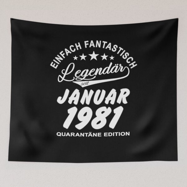 Item preview, 40th Birthday 40 Years Born In 1981 January designed and sold by Renergie.