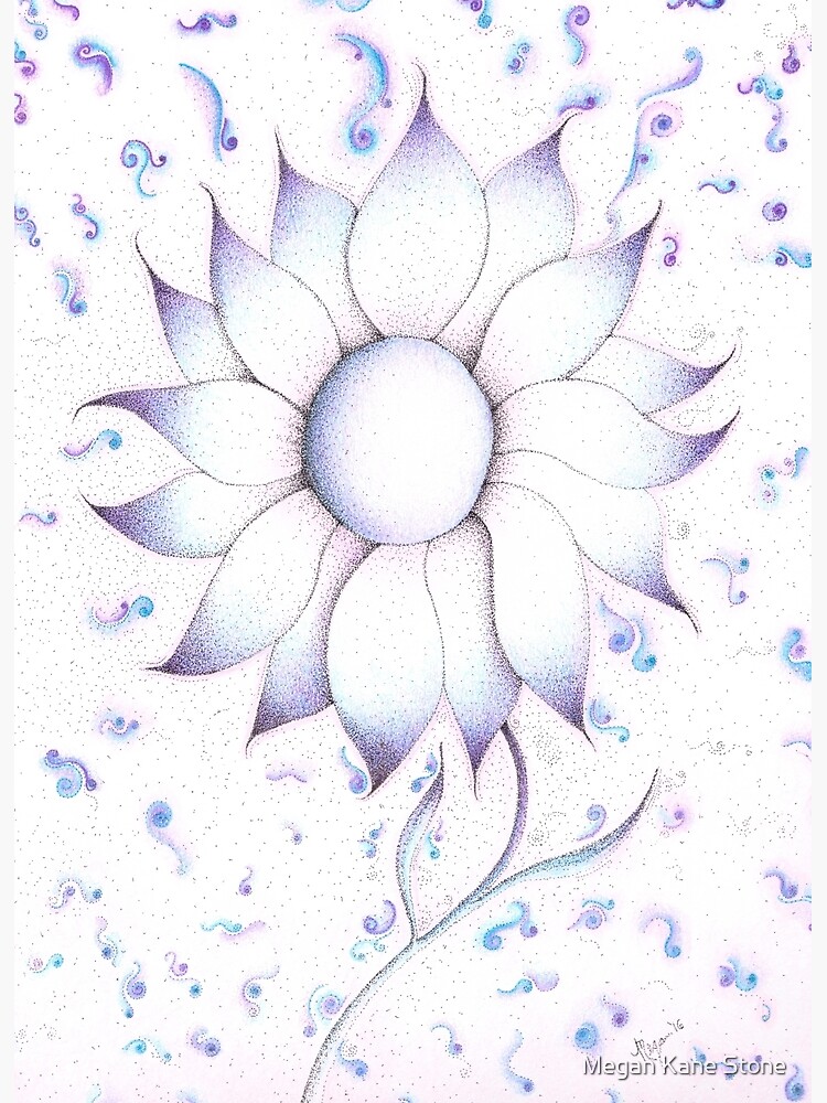 Pointillismus Tattoo Blume