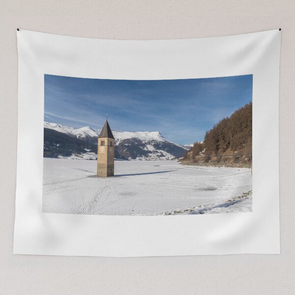 Item preview, The submerged bell tower ot Resia designed and sold by pietrofoto.