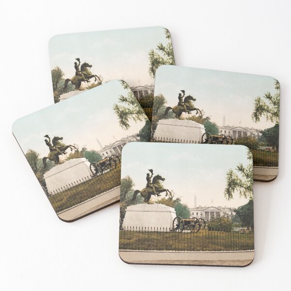 Item preview, Andrew Jackson Monument and The White House - Circa 1898 Photochrom designed and sold by warishellstore.