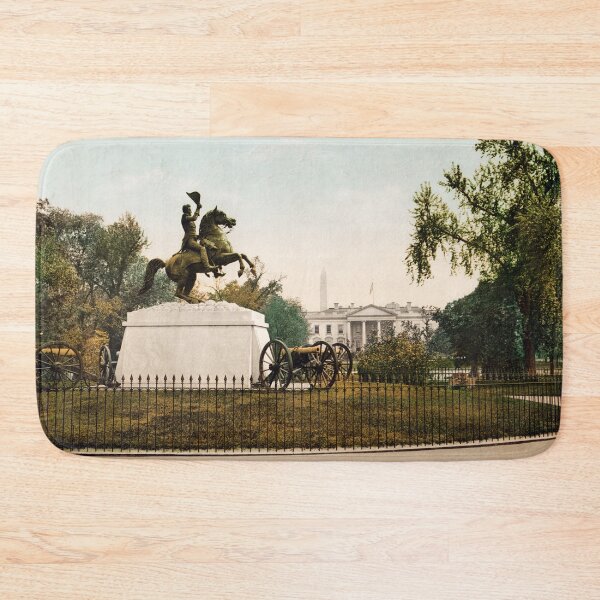 Item preview, Andrew Jackson Monument and The White House - Circa 1898 Photochrom designed and sold by warishellstore.