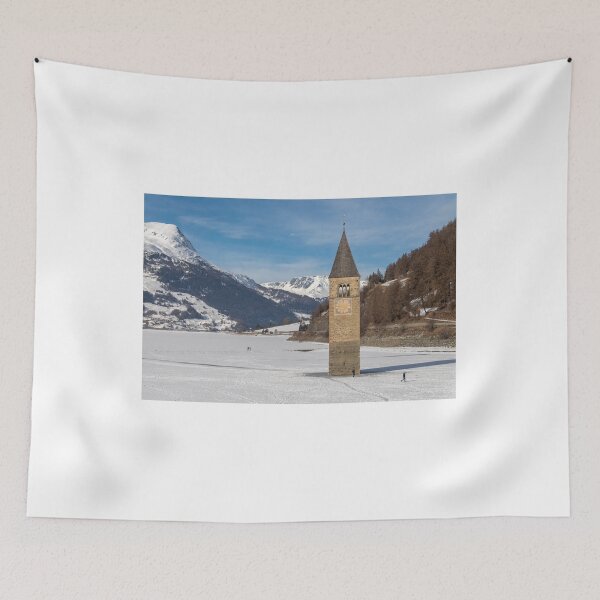 Item preview, The submerged bell tower of Resia designed and sold by pietrofoto.