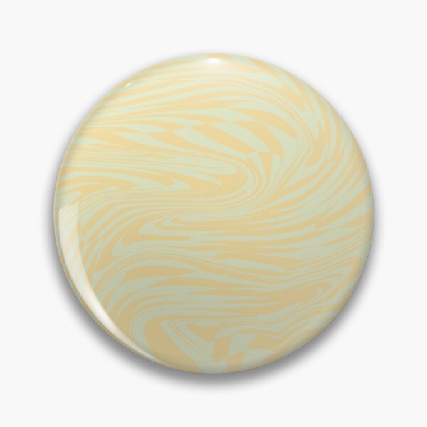 Artikelvorschau, Psychedelic Warped Marbled Checkerboard Print Pastellgelb entworfen und verkauft von Ren Speiser.