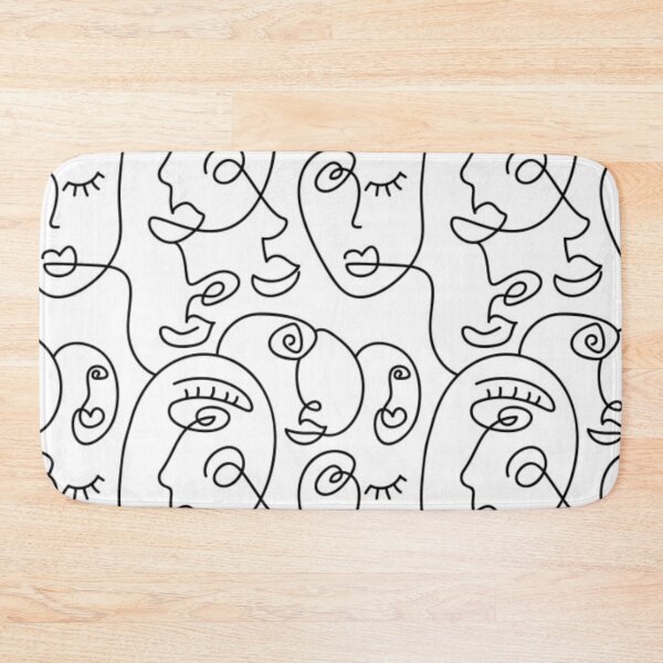 Item preview, Black and White Boho Face Design designed and sold by lizmcginn.