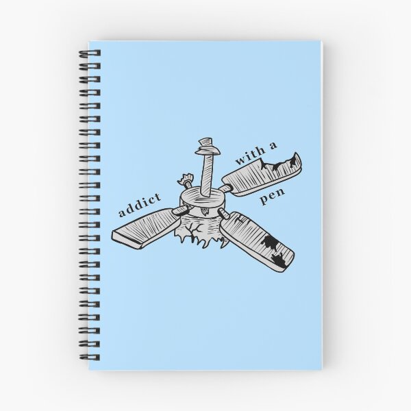 Item preview, Addict With a Pen Ceiling Fan designed and sold by CeilingFansArt.