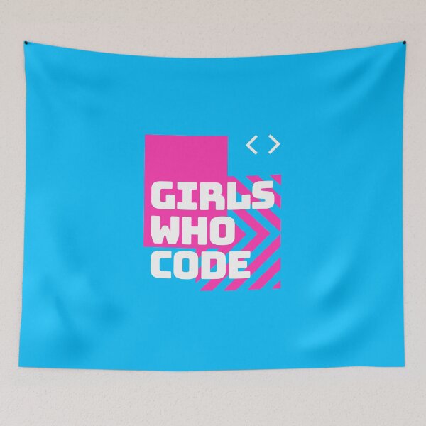 Item preview, Girls Who Code Design (Pink, Light Blue) designed and sold by Voxarto.