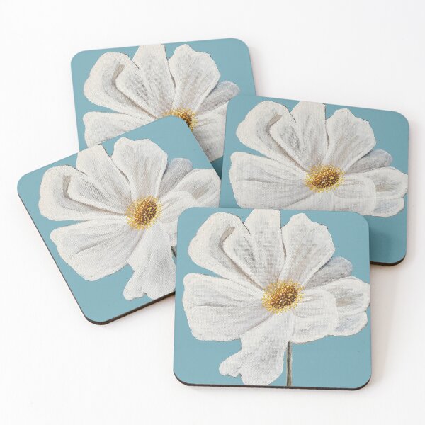 Item preview, Big white flower painting designed and sold by Brasilia.