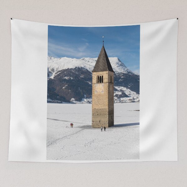 Item preview, The submerged bell tower of Resia designed and sold by pietrofoto.