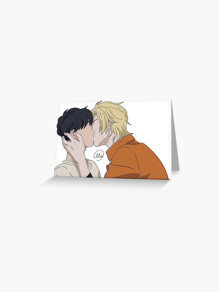 ash and eiji fanart, banana fish