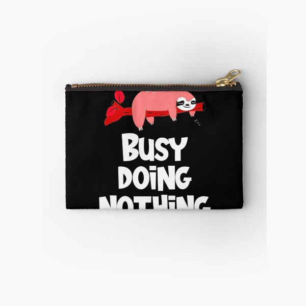 Item preview, I'm busy doing nothing lazy sloth sleeping designed and sold by Gordon Nelson.