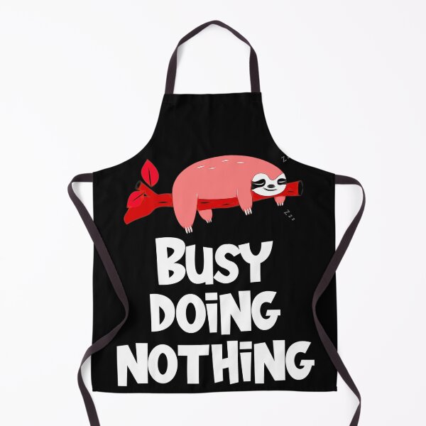 Item preview, I'm busy doing nothing lazy sloth sleeping designed and sold by Gordon Nelson.