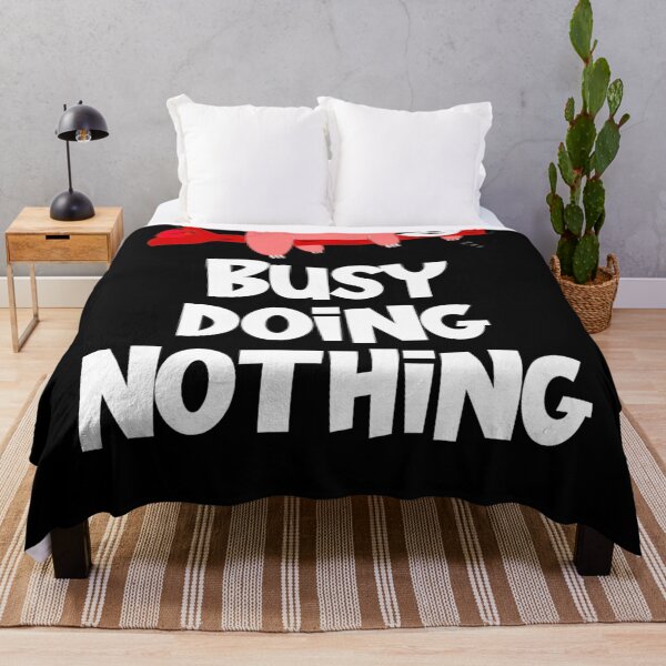 Item preview, I'm busy doing nothing lazy sloth sleeping designed and sold by Gordon Nelson.