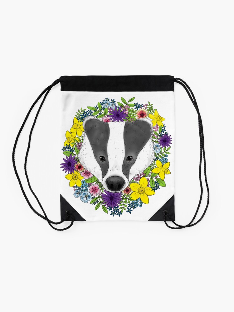 Alternate view of Spring Badger Drawstring Bag