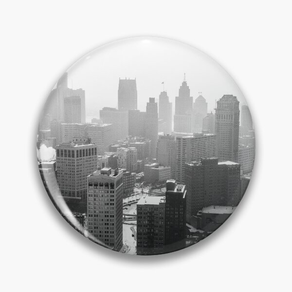 Item preview, Detroit City Skyscraper Skylines designed and sold by TrendyCatchers.