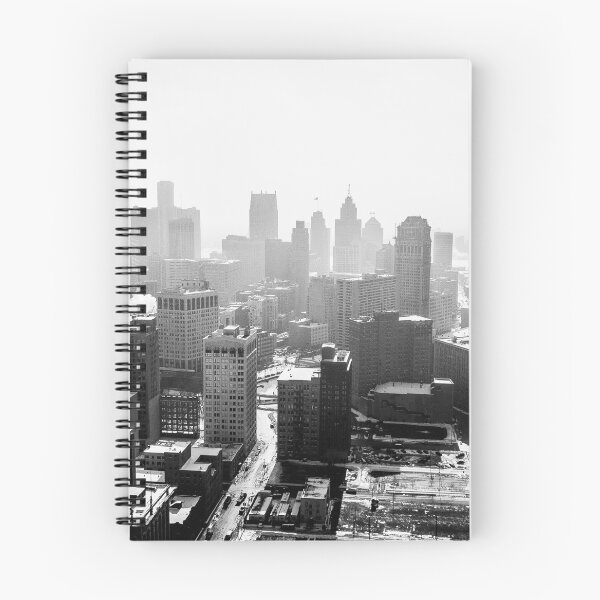 Artikelvorschau, Detroit City Skyscraper Skylines entworfen und verkauft von TrendyCatchers.