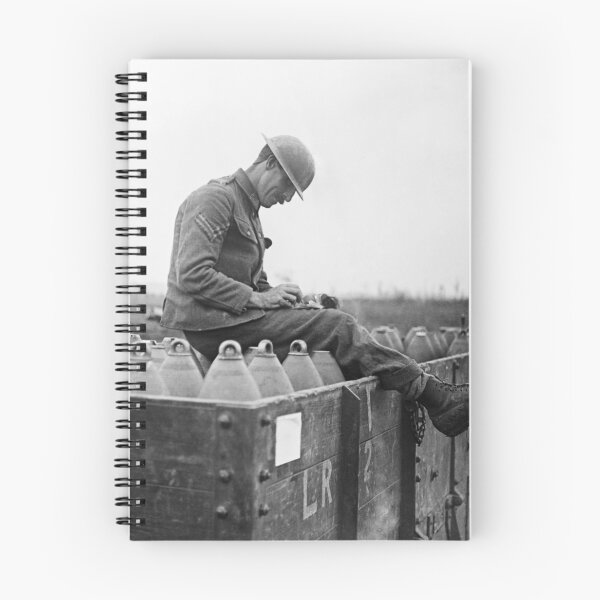 Item preview, British Soldier Taking Shell Inventory -  WW1 1917 designed and sold by warishellstore.