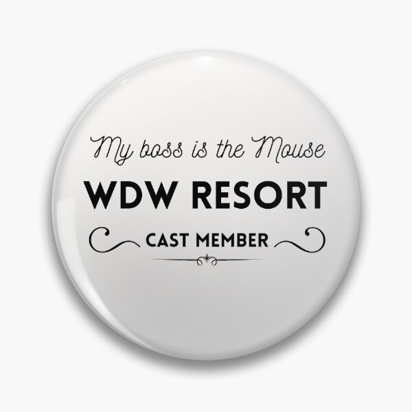 Item preview, My Boss is the Mouse: WDW Resort Cast Member, Black font designed and sold by morelando.