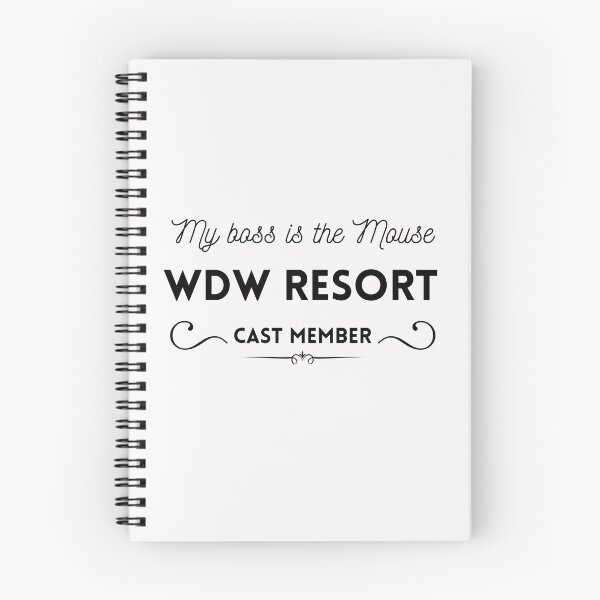 Item preview, My Boss is the Mouse: WDW Resort Cast Member, Black font designed and sold by morelando.