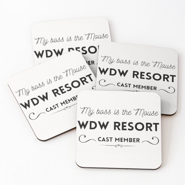 Item preview, My Boss is the Mouse: WDW Resort Cast Member, Black font designed and sold by morelando.