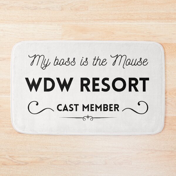 Item preview, My Boss is the Mouse: WDW Resort Cast Member, Black font designed and sold by morelando.