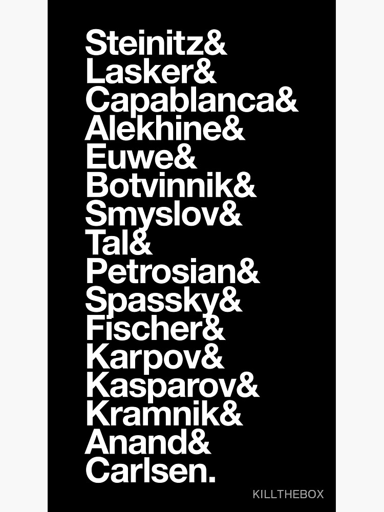 World Chess Champions by KILLTHEBOX