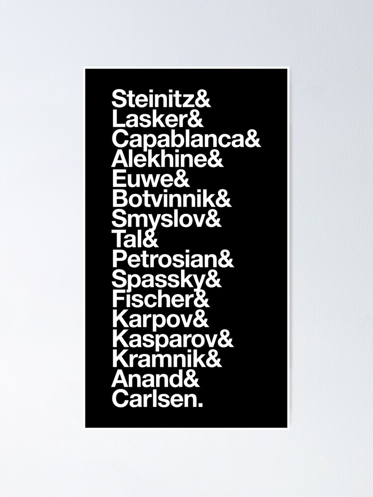 Alternate view of World Chess Champions Poster