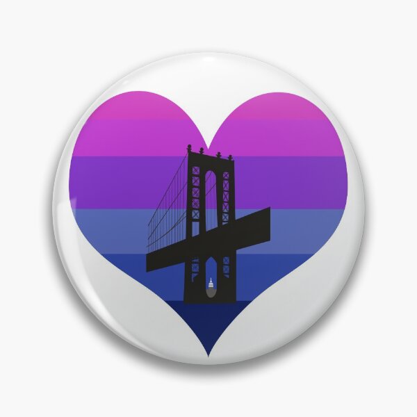 Item preview, Manhattan Bridge heart outline - night designed and sold by knileuh.