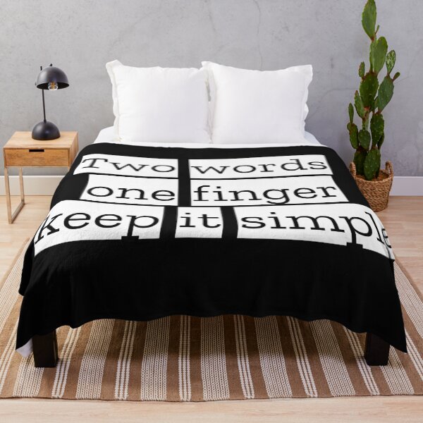 Item preview, Two words one finger keep it simple designed and sold by MonatheExplorer.
