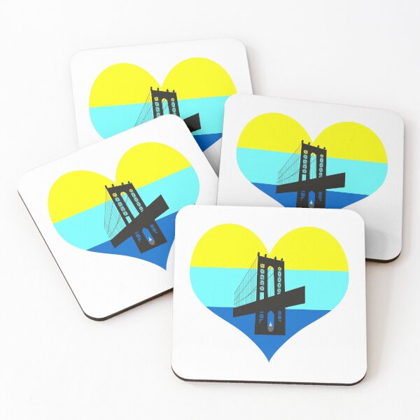 Item preview, Manhattan Bridge heart outline - dawn designed and sold by knileuh.