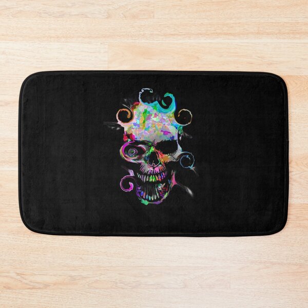 Item preview, Skull Head in Multi Colour Abstract, Face Mask designed and sold by AMS-ART.