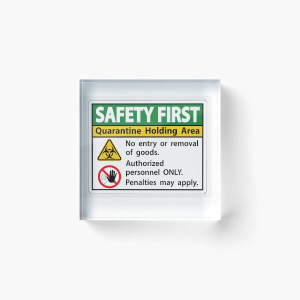 Item preview, health and safety sign designed and sold by kevinroberts40.