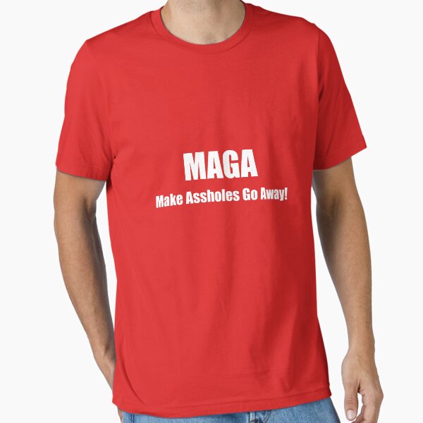 Vista previa del artículo con la obra «MAGA hacer que los idiotas se vayan», diseñado y vendido por Giovanni's  Brown Quotes.