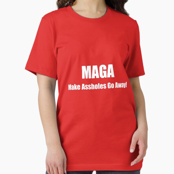 Vista previa del artículo con la obra «MAGA hacer que los idiotas se vayan», diseñado y vendido por Giovanni's  Brown Quotes.