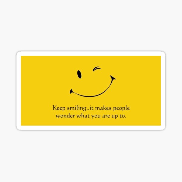 Sly Smile Sticker