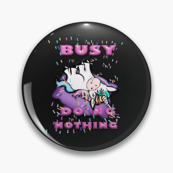 Artikelvorschau, Busy doing nothing Unicorn entworfen und verkauft von goedesign.